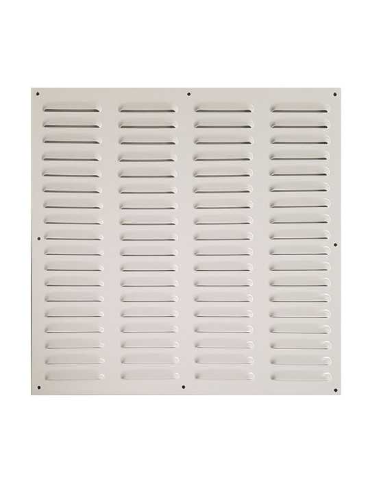 Rejilla de Ventilación Aluminio con Borde 1,2x40x40 Blanca