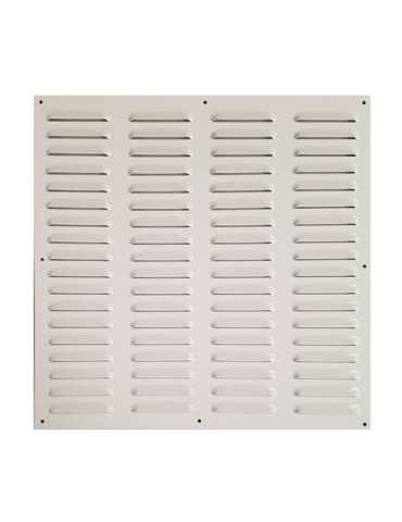 Rejilla de Ventilación Aluminio con Borde 1,2x50x50 Blanca