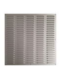 Rejilla de Ventilación Aluminio con Borde 1,2x40x40 Plata