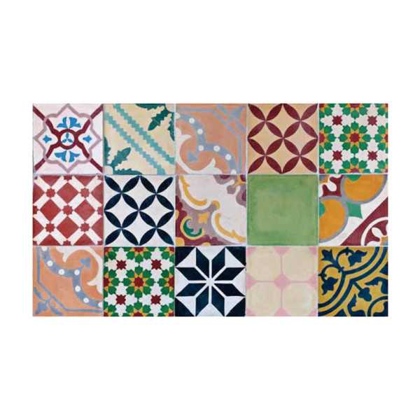 Alfombra Croma Mosaico Color 50x110 cm