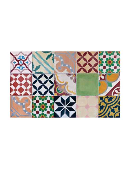 Alfombra Croma Mosaico Color 50x110 cm
