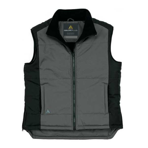 Chaleco con Forro Polar Gris/Negro Talla L DELTAPLUS