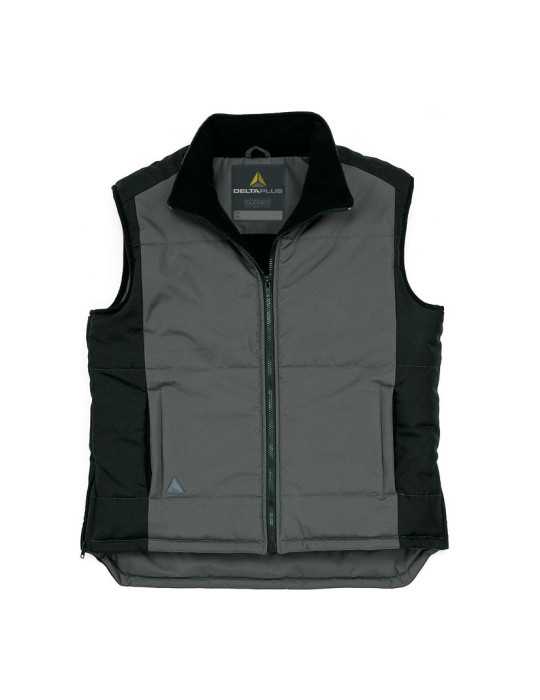 Chaleco con Forro Polar Gris/Negro Talla L DELTAPLUS
