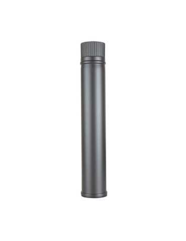 Tubo Pellet 1 m Inox Pintado Grafito Ø80mm