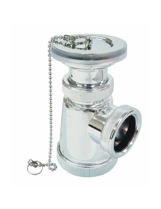 Sifón Botella Corto Extensible 1"1/2-40mm Cromo CREARPLAST
