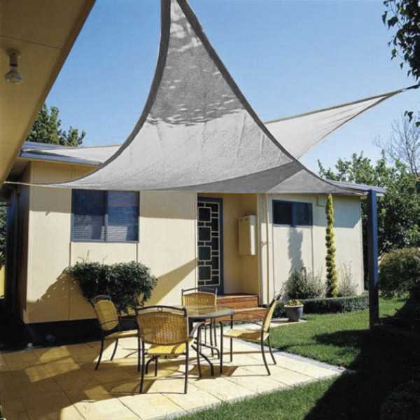 Toldo Vela 5x5x5 m Blanco LISTA