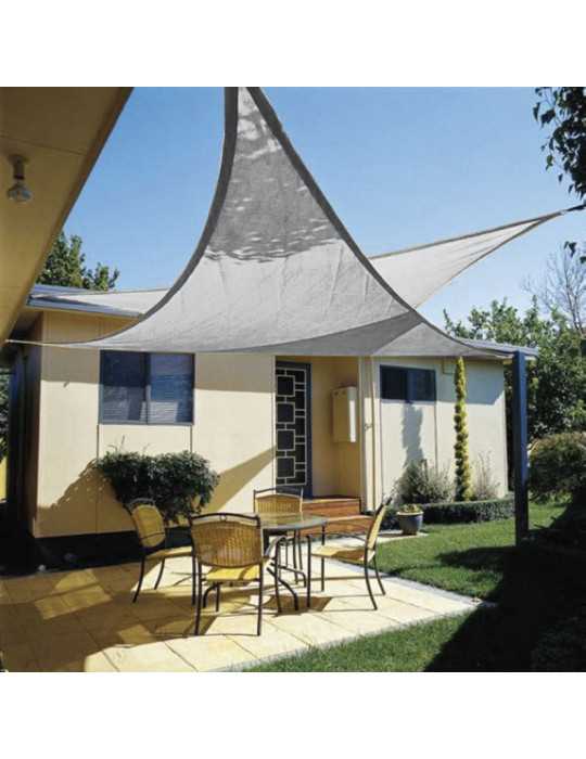 Toldo Vela 5x5x5 m Blanco LISTA