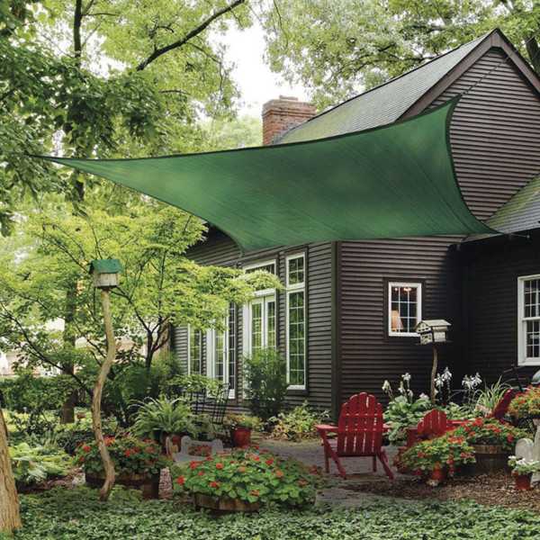 Toldo Vela 5,5x5,5 m Verde LISTA