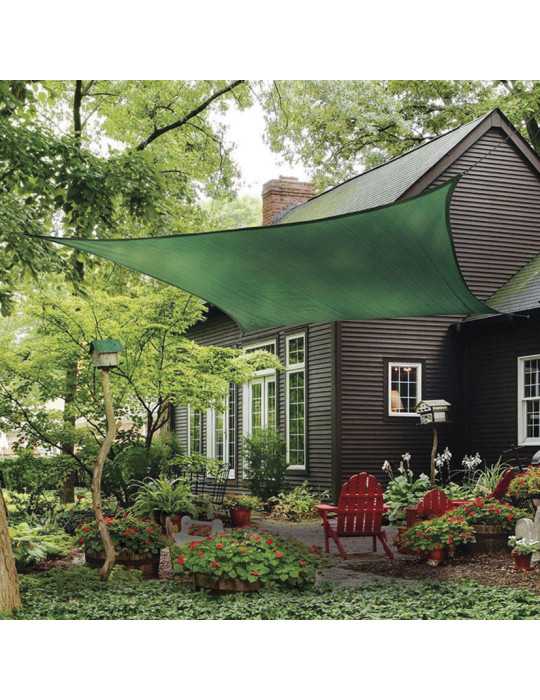 Toldo Vela 5,5x5,5 m Verde LISTA