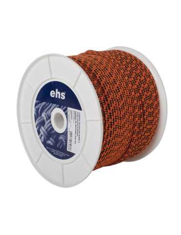 Cuerda Poliéster Ø8mm x 100 m Naranja/Negro EHS