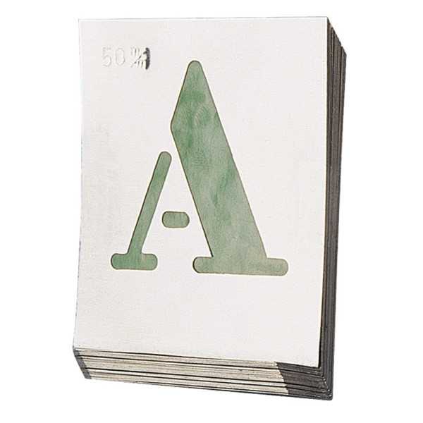 Abecedario Egypt de Aluminio para Rotular 50mm