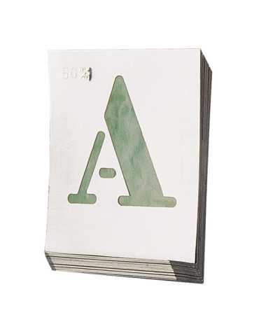 Abecedario Egypt de Aluminio para Rotular 60mm