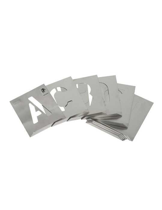 Abecedario Arial de Aluminio para Rotular 80mm