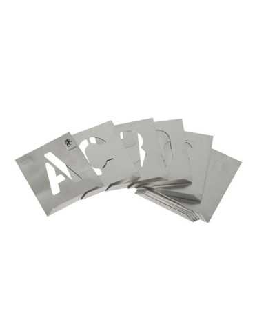 Abecedario Arial de Aluminio para Rotular 100mm