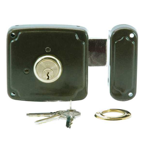 Cerradura de Sobreponer 1124 100mm Derecha Bombín Redondo ILARGI