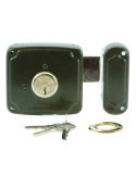 Cerradura de Sobreponer 1124 100mm Derecha Bombín Redondo ILARGI