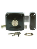 Cerradura de Sobreponer 1125 80mm Izquierda Bombín Redondo ILARGI