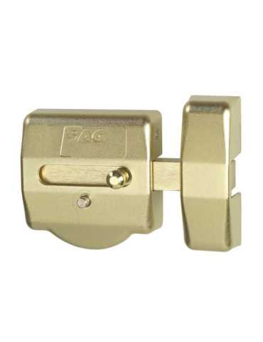 Cerrojo CSI con Llave Exterior Latonado SAG