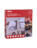 Cinta Adhesiva Tipo Velcro 2 cm x 25 m Blanca APLI