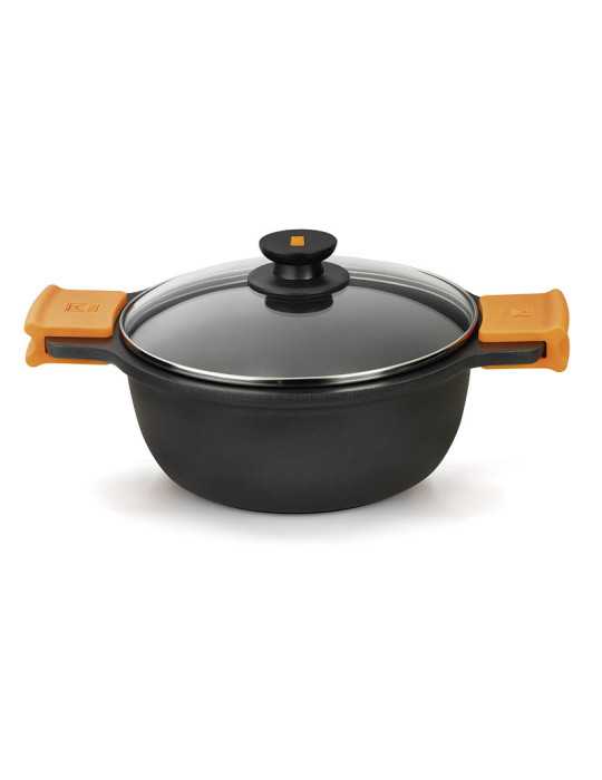 Cacerola Alta Inducción 28 cm con Tapa Efficient BRA