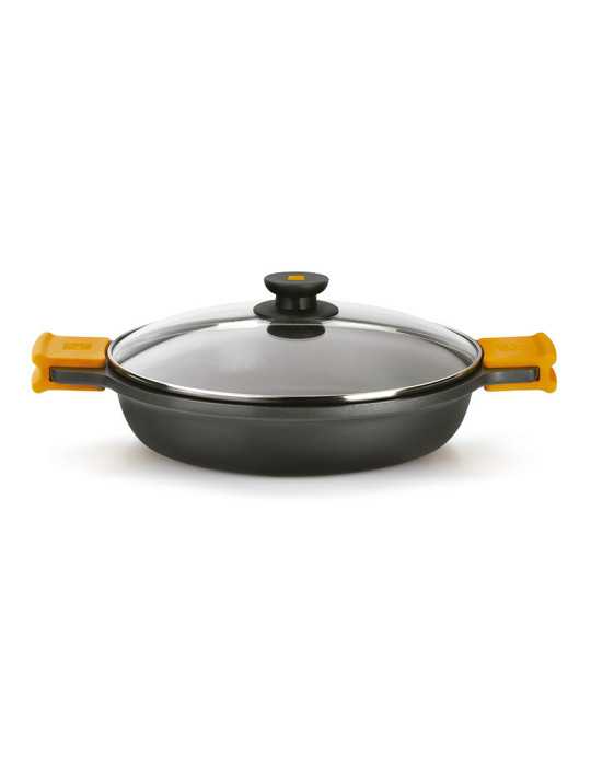 Cacerola Baja Inducción 32 cm con Tapa Efficient BRA
