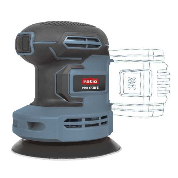 Lijadora Excéntrica Pro XF20-E 20V sin Batería RATIO