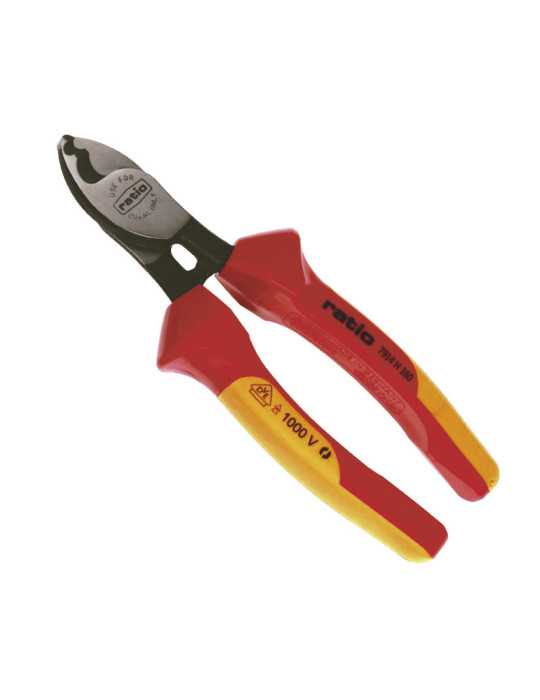 Alicate Cortacable 160mm VDE RATIO PRO