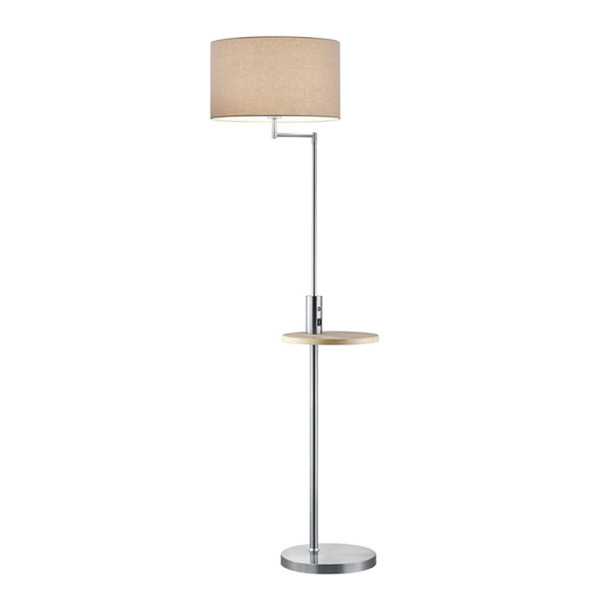 Lámpara de Pie Vintage 160 cm con USB 1xE27 DUOLEC