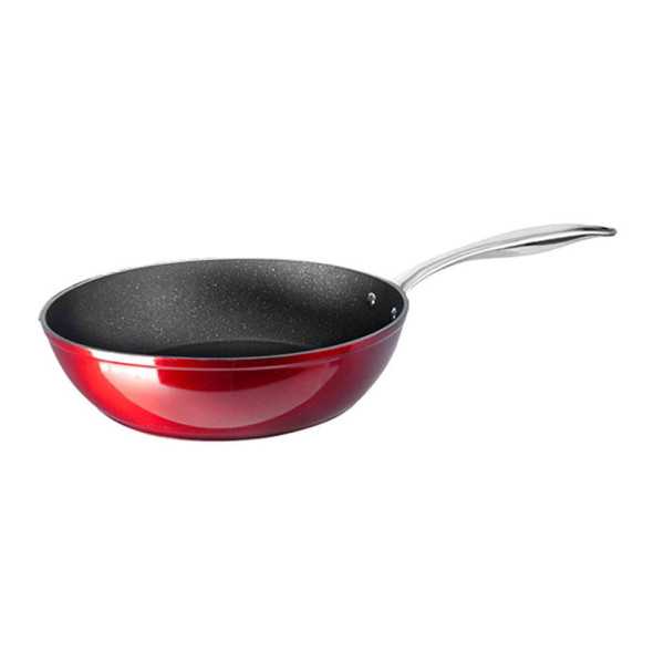 Sartén Honda con Mango Aluminio Forjado Red Rock 24 cm IBILI