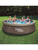 Piscina Autoportante 366x76 cm + Depuradora Imitación Ratán