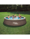 Piscina Autoportante 396x84 cm + Depuradora Imitación Ratán