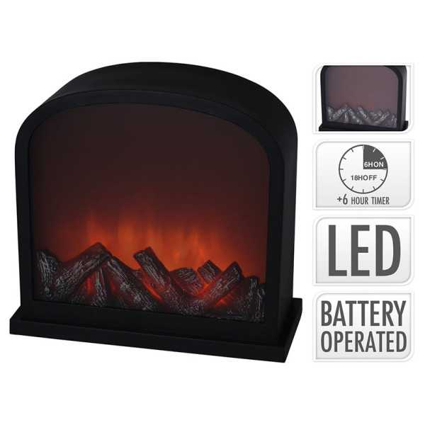 Chimenea Decorativa LED 30x13x28 cm