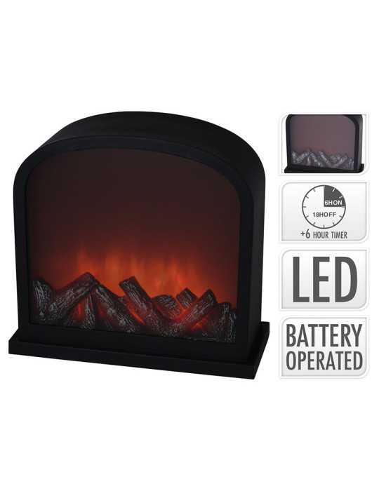 Chimenea Decorativa LED 30x13x28 cm