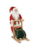 Papá Noel PP en Trineo de Madera