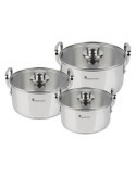 Batería de Cocina 6 Piezas Inox Cookware Smart MASTERPRO
