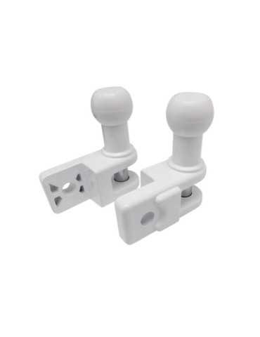 Soporte de Barandilla para Toldo Blanco 2 Unidades MICEL