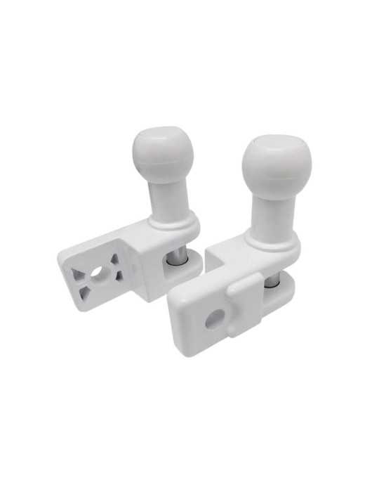 Soporte de Barandilla para Toldo Blanco 2 Unidades MICEL