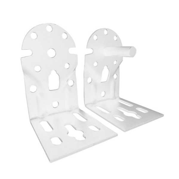Soporte de Eje para Toldo de Pared Blanco 2 Unidades MICEL