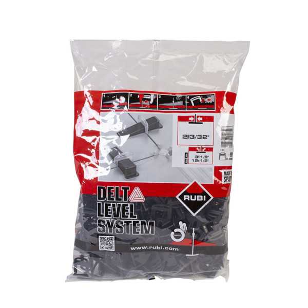 Brida 3-12mm 2mm Delta Level 400 Unidades RUBI