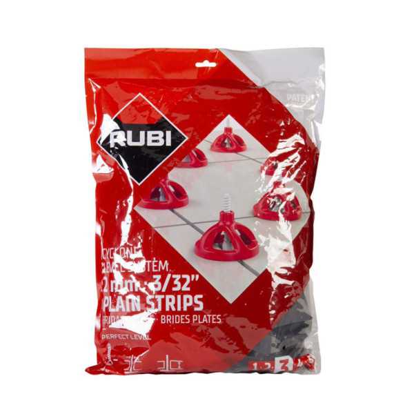 Base Plana 1,5mm Cyclone Level System 300 Unidades RUBI