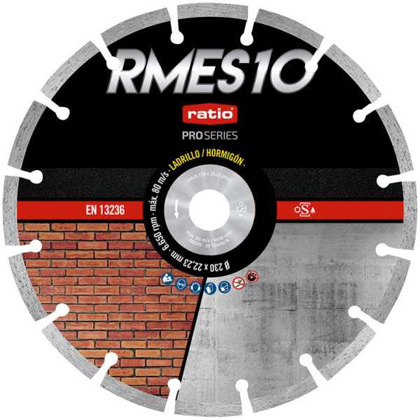 Disco Segmentado Láser RMES10 Ø230mm RATIO