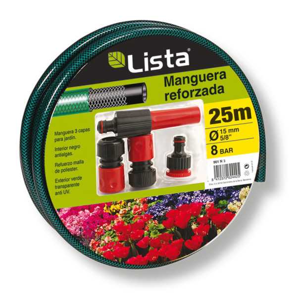 Kit Manguera 15mm x 25 m LISTA