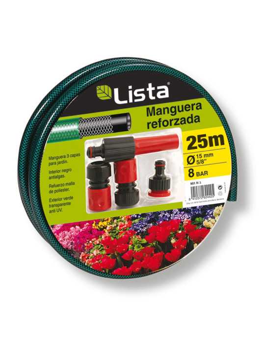 Kit Manguera 15mm x 25 m LISTA