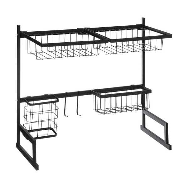 Organizador de Fregadero Metálico Negro