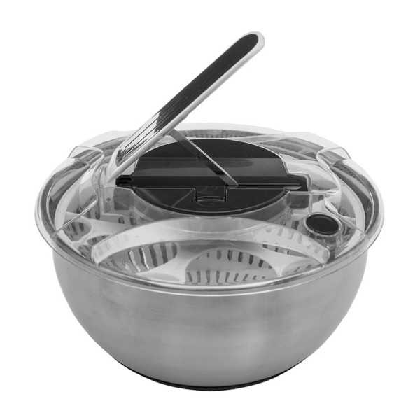 Centrifugador de Ensalada Acero Inoxidable 28 cm