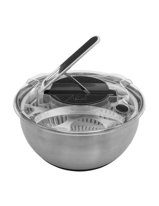 Centrifugador de Ensalada Acero Inoxidable 28 cm