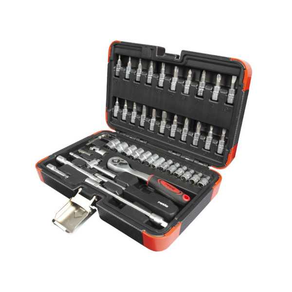 Estuche de Vasos y Puntas 46 Piezas Cr-V RATIO