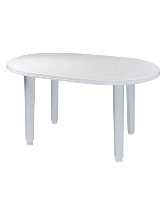 Mesa Oval 130x90 cm Blanca