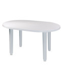 Mesa Oval 130x90 cm Blanca