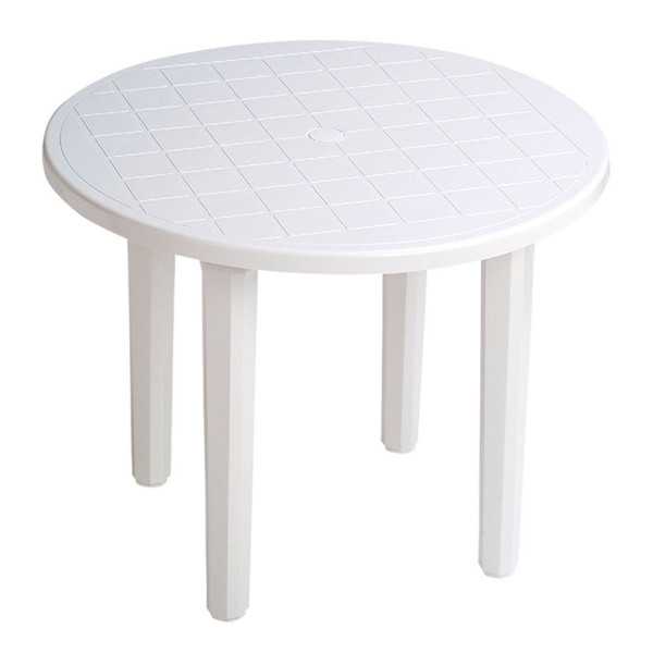 Mesa Redonda Ø90 cm Blanca